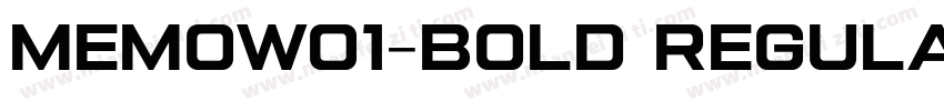 MemoW01-Bold Regular字体转换